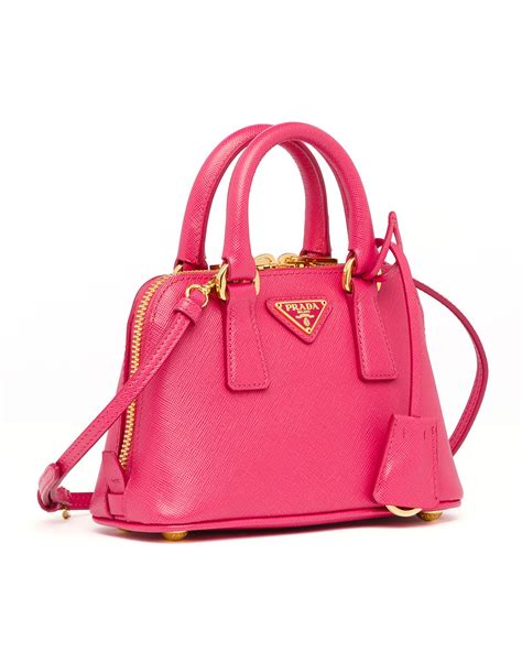 prada bag pink peonies|Peony Pink Saffiano leather mini.